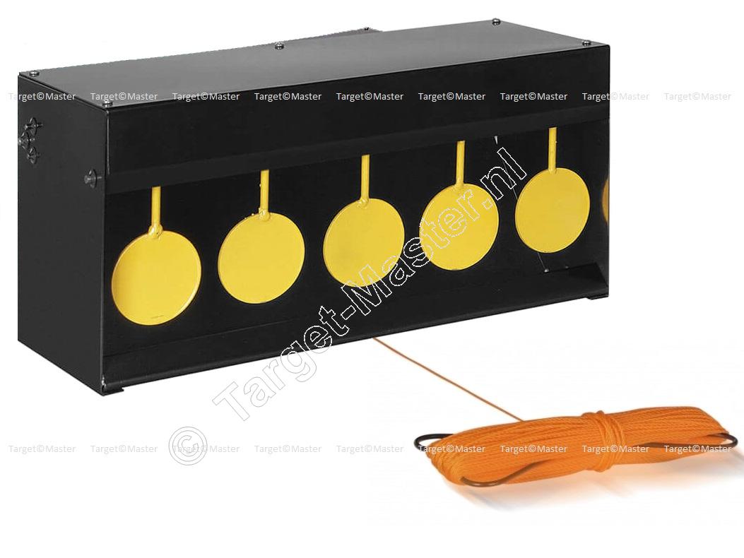 Gamo PELLET TRAP 5 TARGET BOX Silhouette Schietkast met 5 Kantel Schijven